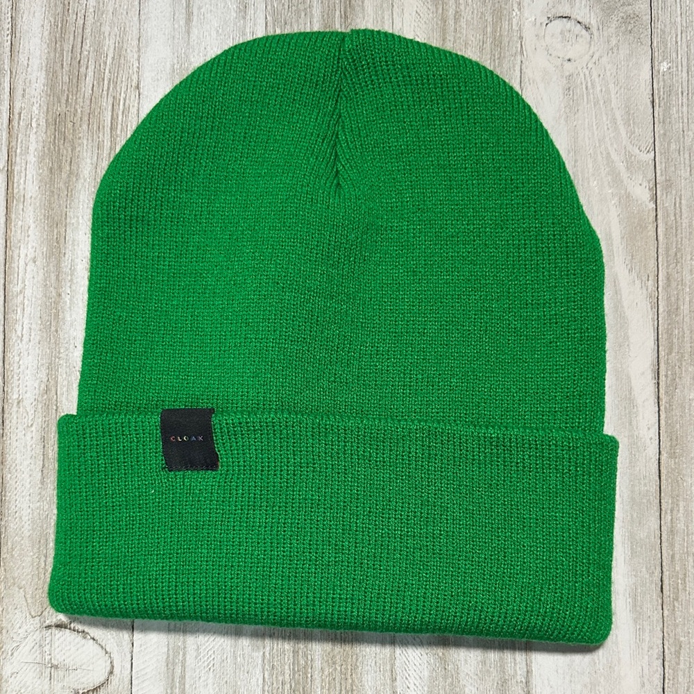 Cloak Green Knit Beanie Hat - Women's Accessory